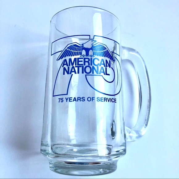 3/$15 Vintage Clear Stein Mug Drinking Glass w/ Handle - Picture 3 of 14